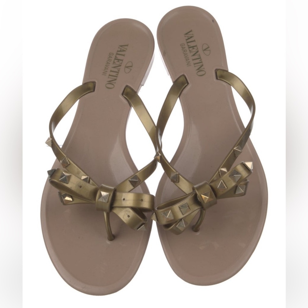Valentino Rockstud Slides - Picture 1 of 5